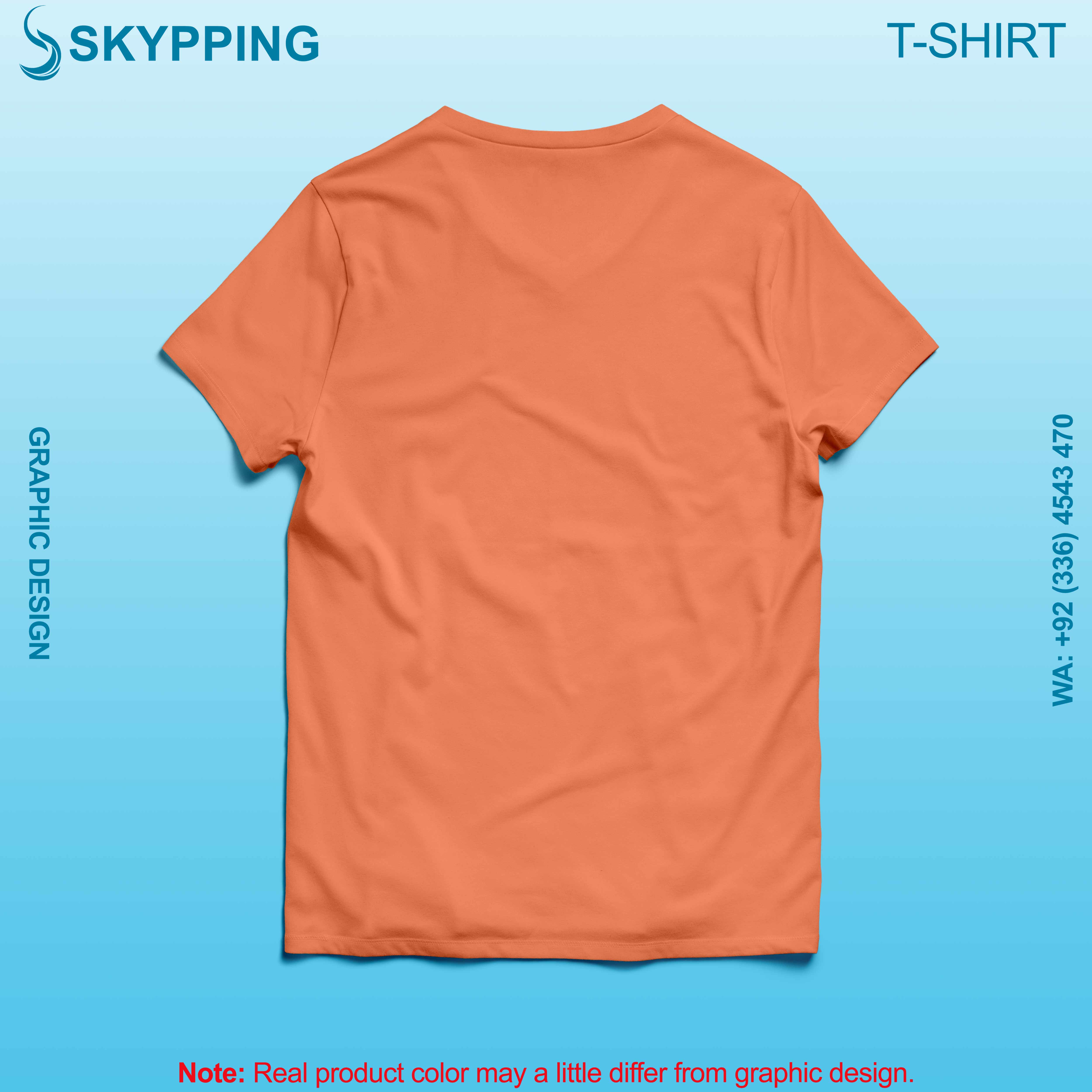 V-Neck Short set-in style sleeve long length t-shirt with shoulder panel for men